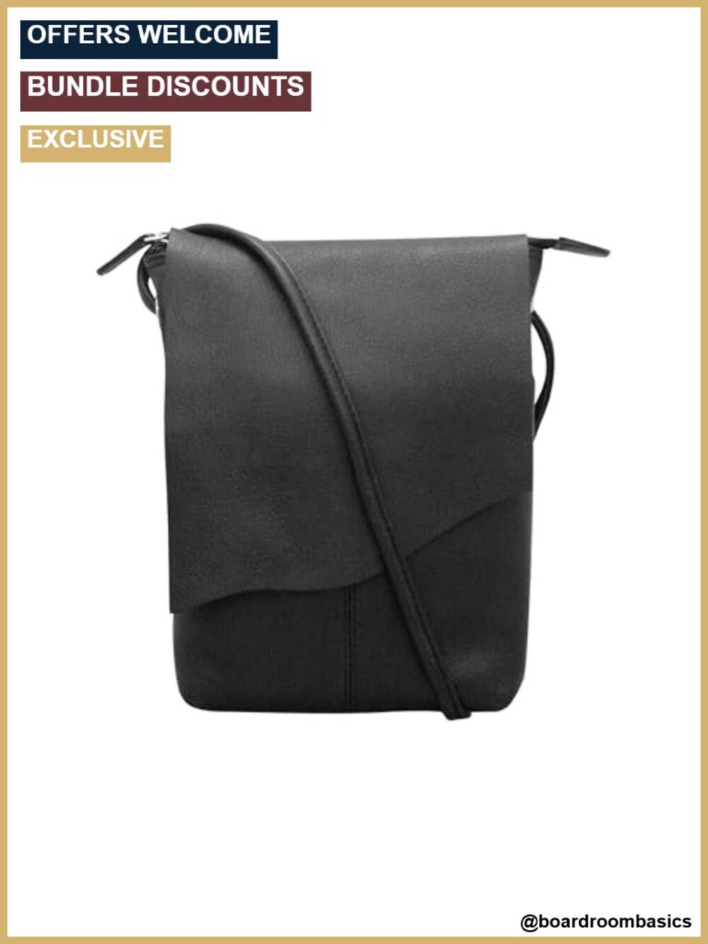 Genuine Leather Mini Sac Crossbody Bag with RFID Blocking Adjustable Strap